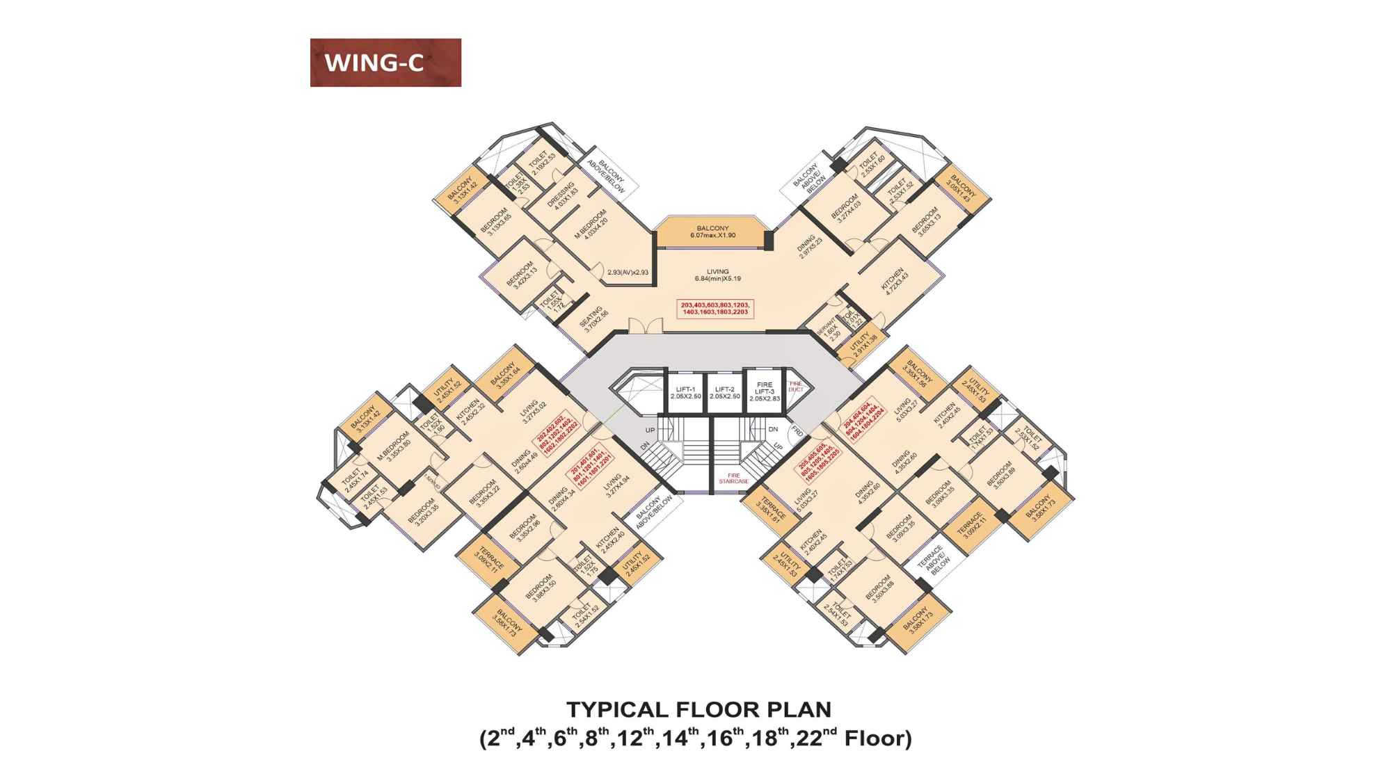 Venkatesh-Skydale-Floor-Plan-Wing-C-2nd-4th-6th-8th-12th-14th-16th-18th-22nd-Floor
