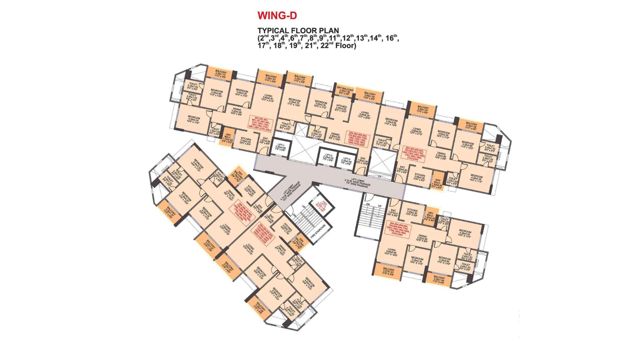 Venkatesh-Skydale-Floor-Plan-Wing-D-2nd-3rd-4th-6th-7th-8th-9th-11th-12th-13th-14th-16th-17th-18th-19th-21st-22nd-Floor