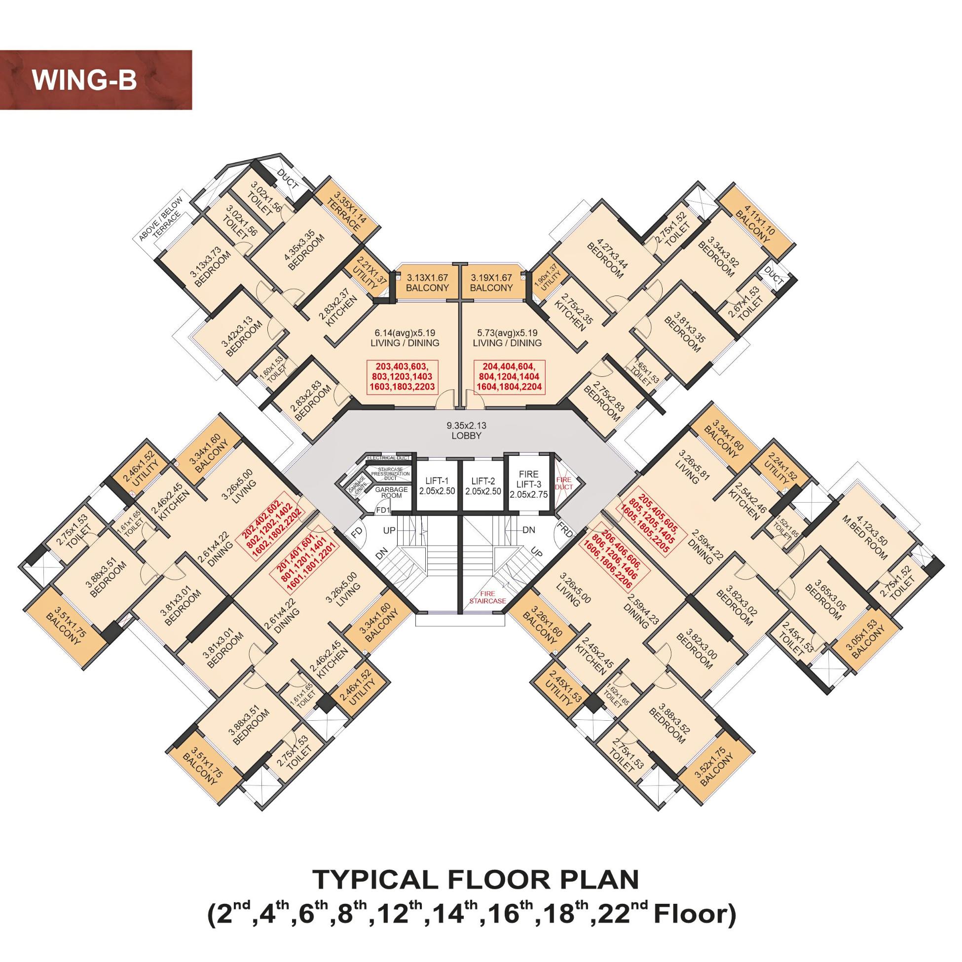 Venkatesh-Skydale-Floor-Plan-Wing-B-2nd-4th-6th-8th-12th-14th-16th-18th-22nd-Floor