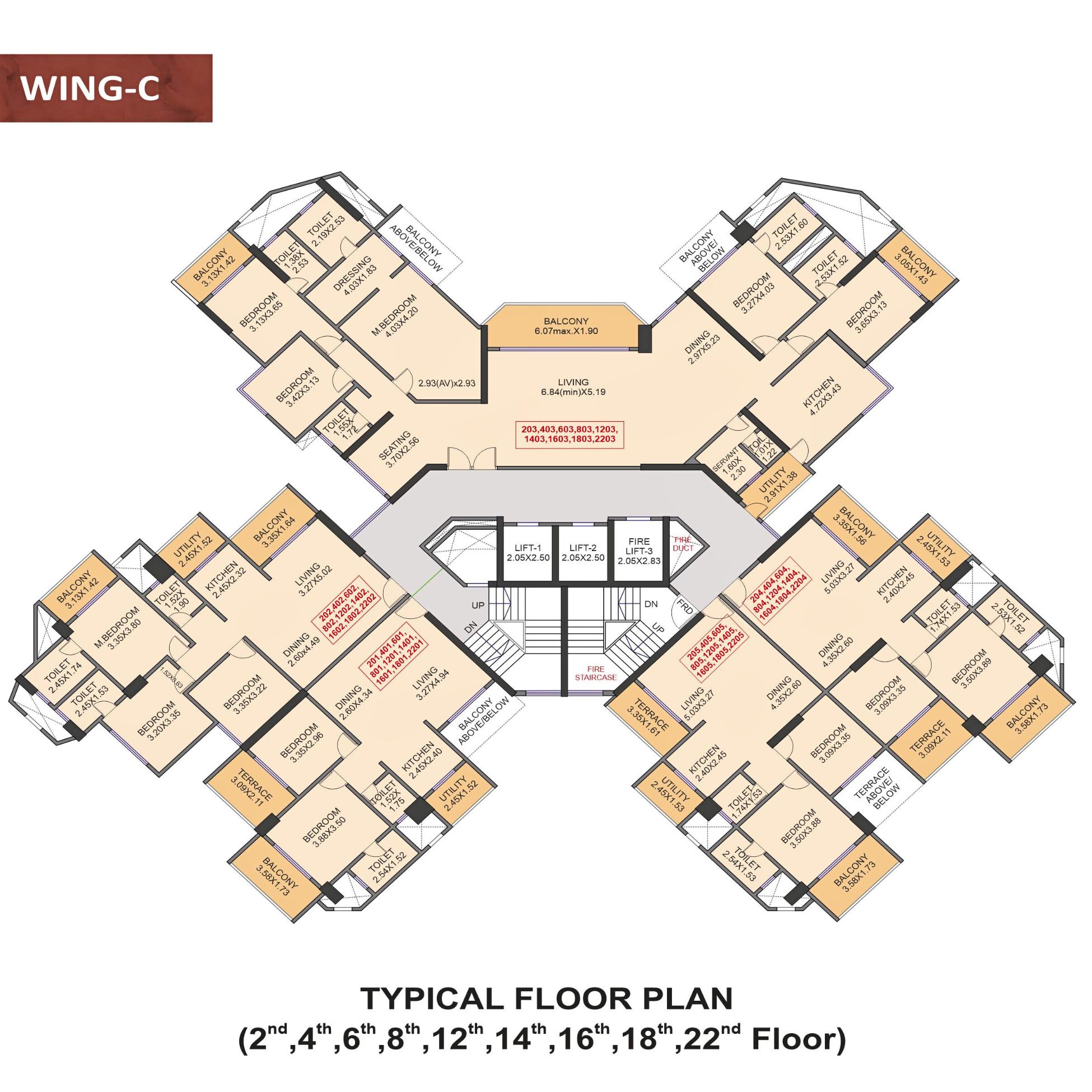 Venkatesh-Skydale-Floor-Plan-Wing-C-2nd-4th-6th-8th-12th-14th-16th-18th-22nd-Floor