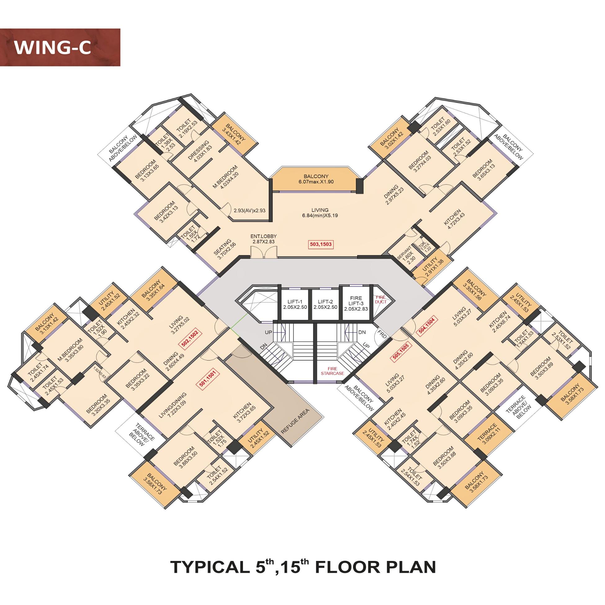 Venkatesh-Skydale-Floor-Plan-Wing-C-5th-15th-Floor