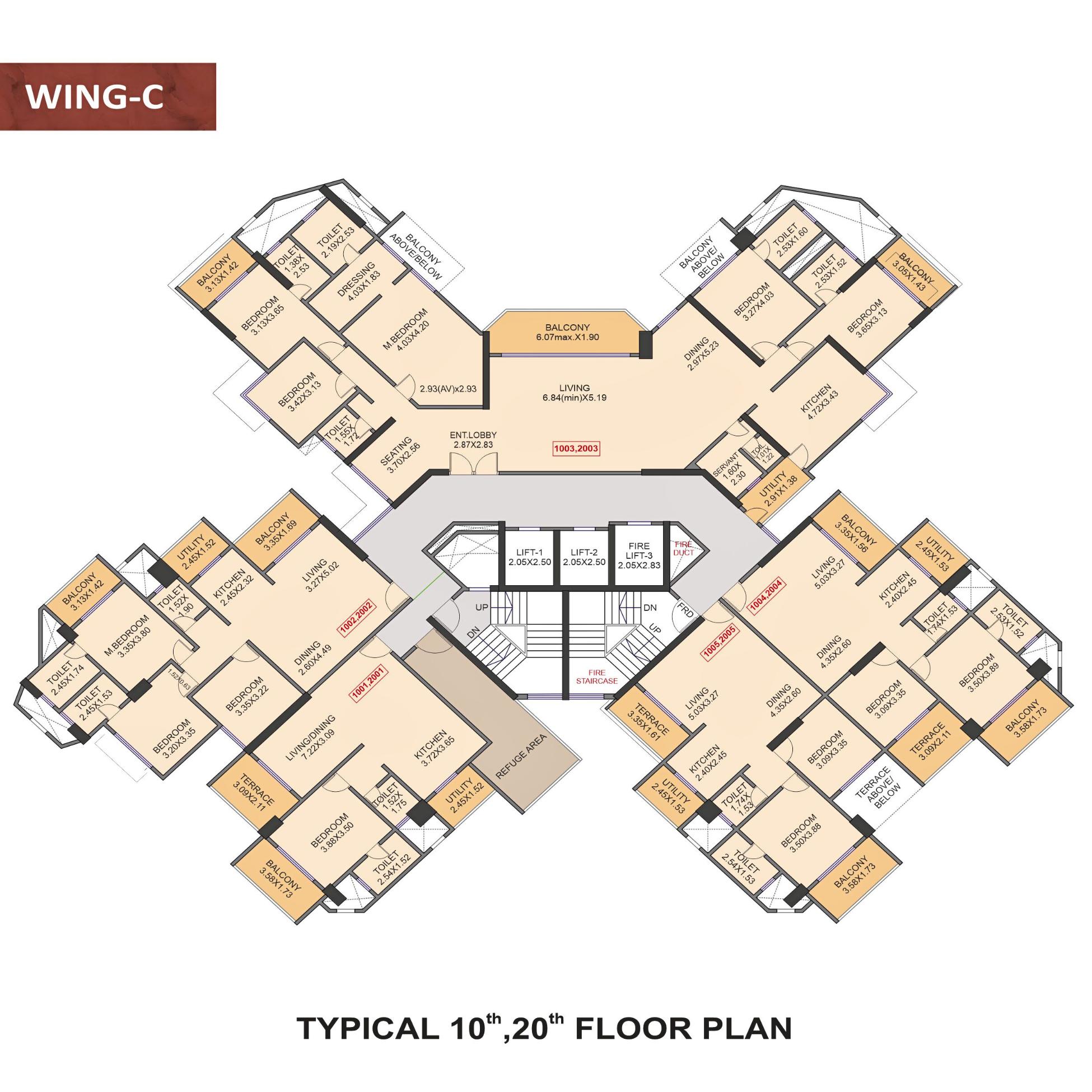 Venkatesh-Skydale-Floor-Plan-Wing-C-10th-12th-Floor