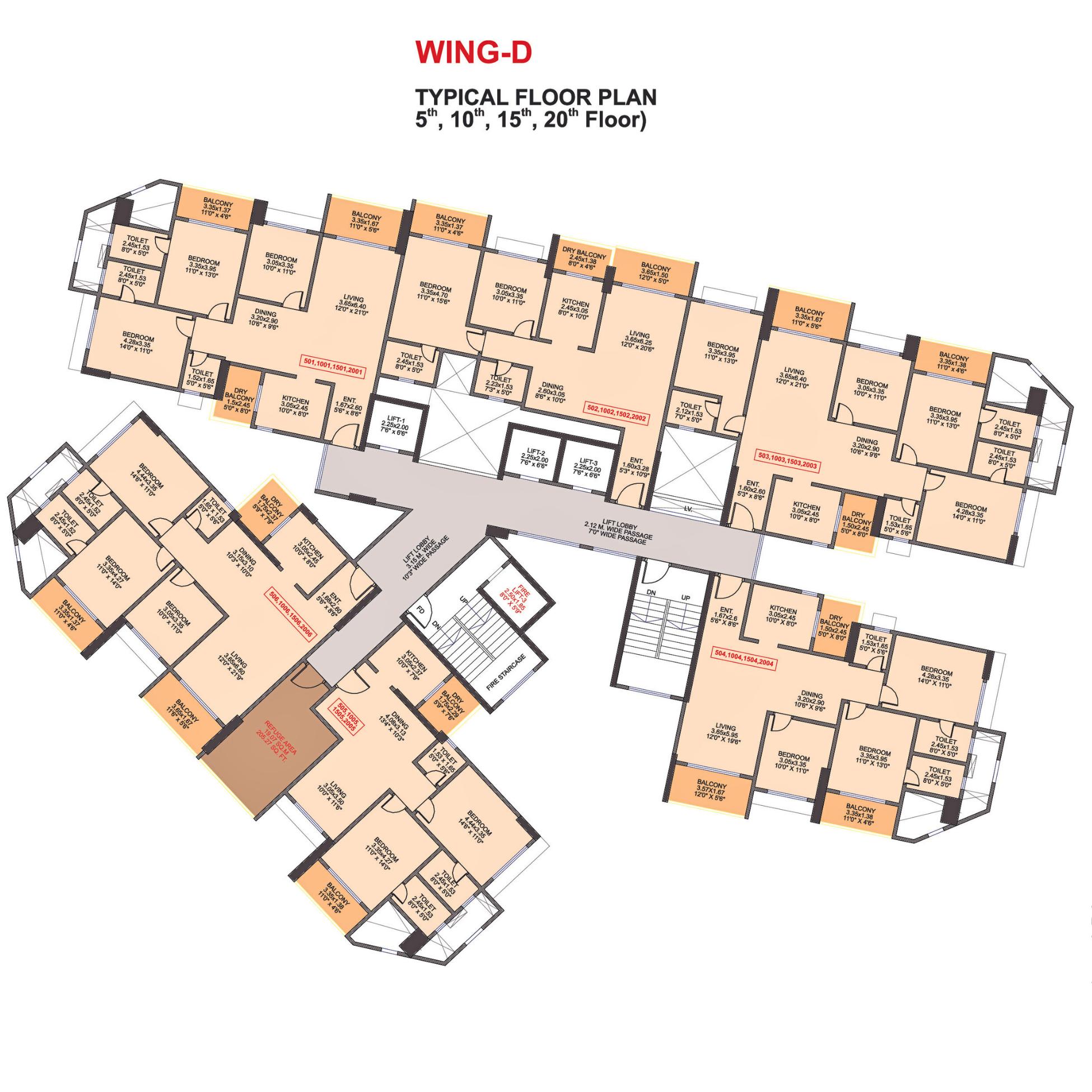 Venkatesh-Skydale-Floor-Plan-Wing-D-5th-10th-15th-20th-Floor